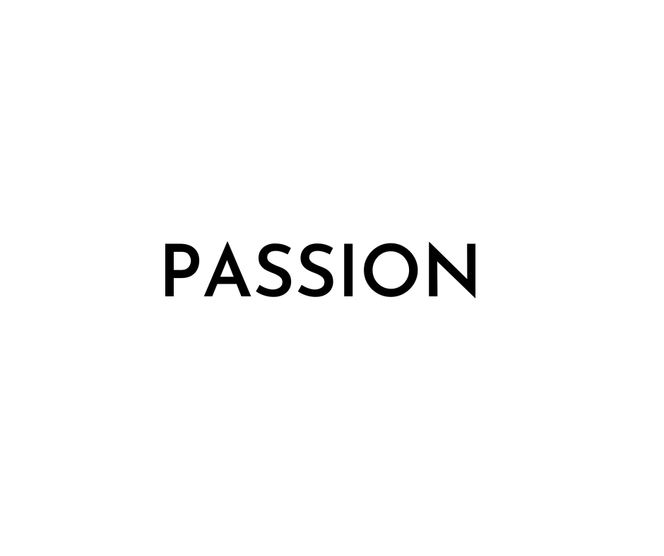 passion text graphic