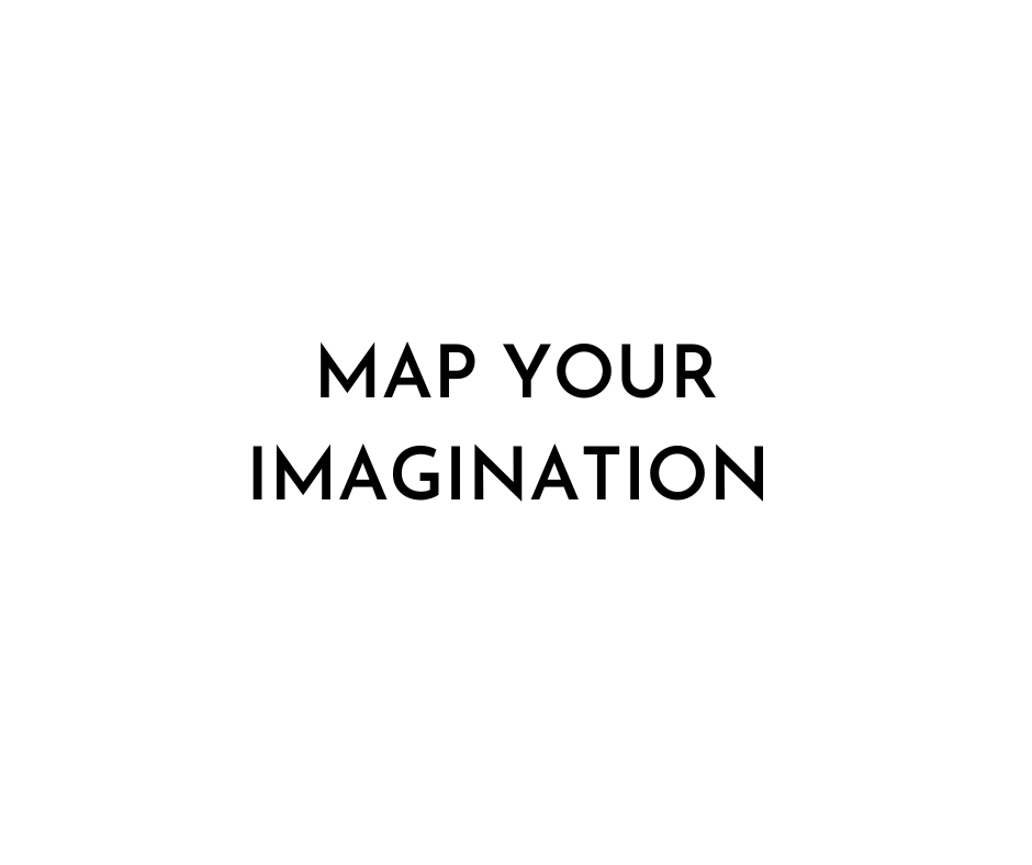 map your imagination text graphic